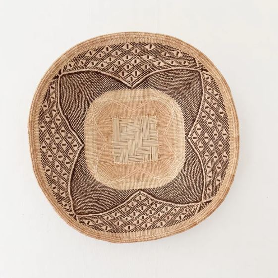 19.5" Hwange Binga Basket | Large Zimbabwe Wall Basket | Handmade African Woven Decor