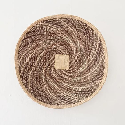 19.5" Hwange Basket – Authentic Zimbabwe Binga Wall Basket, Handmade African Home Decor
