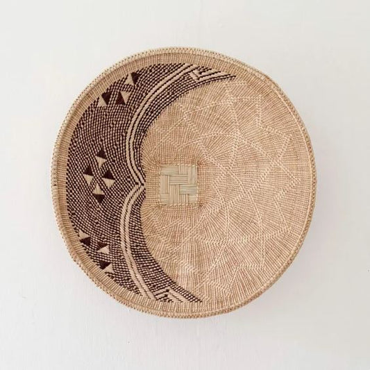 16" Hwange Binga Basket | Handmade Zimbabwe Wall Basket | African Woven Decor