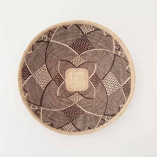 18.5" Hwange Wall Basket – Handwoven Zimbabwe Binga Basket for Rustic & Boho Home Decor